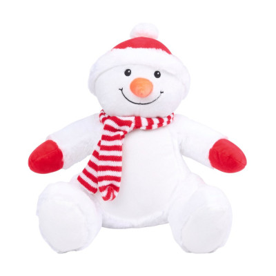 Boneco de neve de peluche com fecho